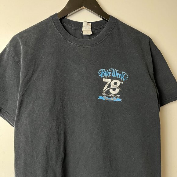 2019 Daytona Beach Bike Week T Shirt Adult Black Large L Motor Graphic Tee Logo - Picture 16 of 16